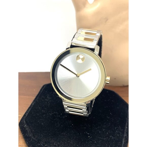 Movado Women's Watch 3600825 Bold Swiss Quartz Two Tone Stainless Steel 34mm - Picture 1 of 14